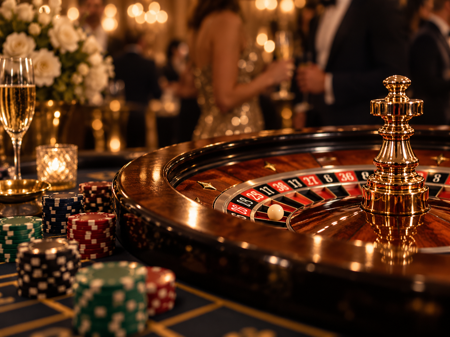 Roulette et ambiance élégante pour une animation événementielle
